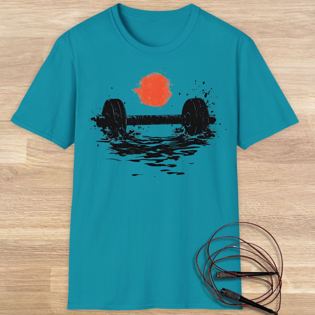 SUNSET BARBELL T-SHIRT