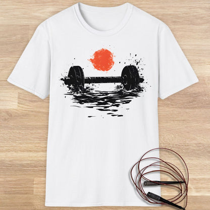 SUNSET BARBELL T-SHIRT