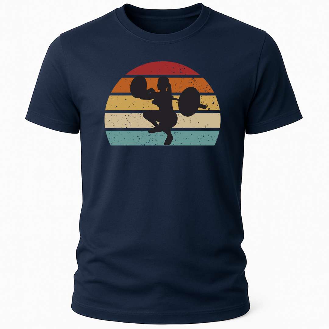 Retro front squat women T-shirt