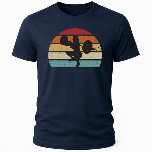 Retro front squat women T-shirt